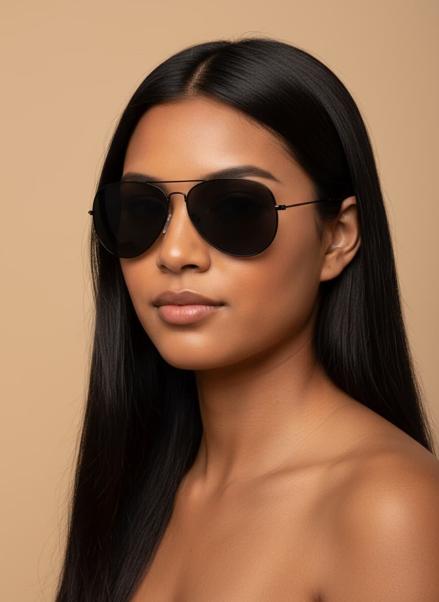 Modèle Wayana portant les lunettes LOOKA