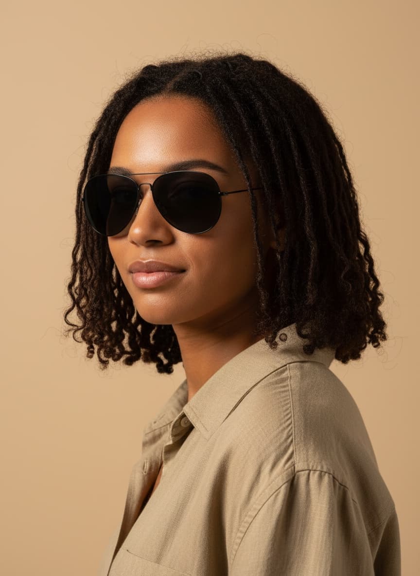 Modèle Maya portant les lunettes LOOKA